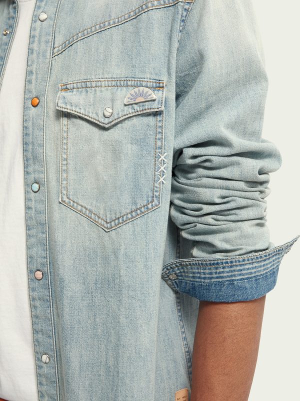 SCOTCH AND SODA Iconic regular-fit western shirt - Image 8