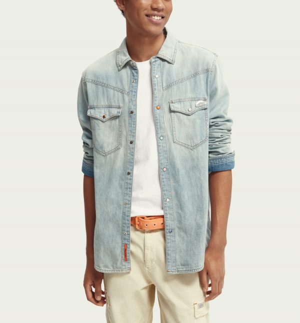 SCOTCH AND SODA Iconic regular-fit western shirt