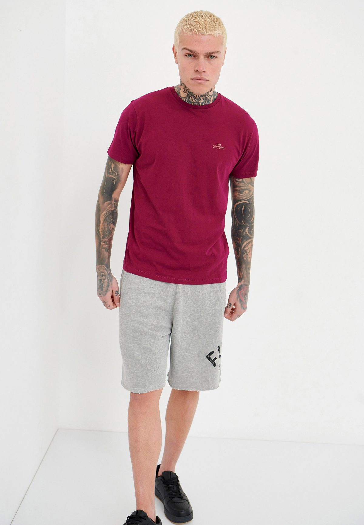 FUNKY BUDDHA Essential t-shirt με λαιμόκοψη - Image 4