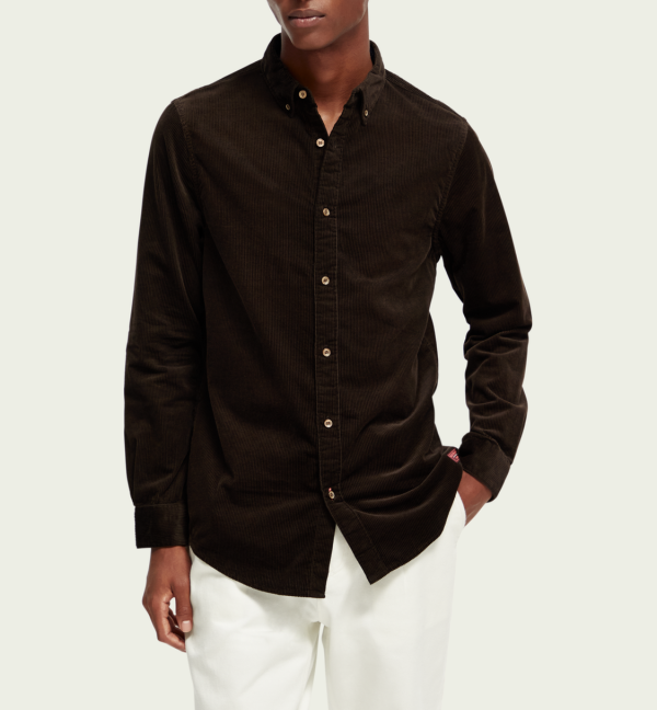 SCOTCH AND SODA Regular fit corduroy shirt